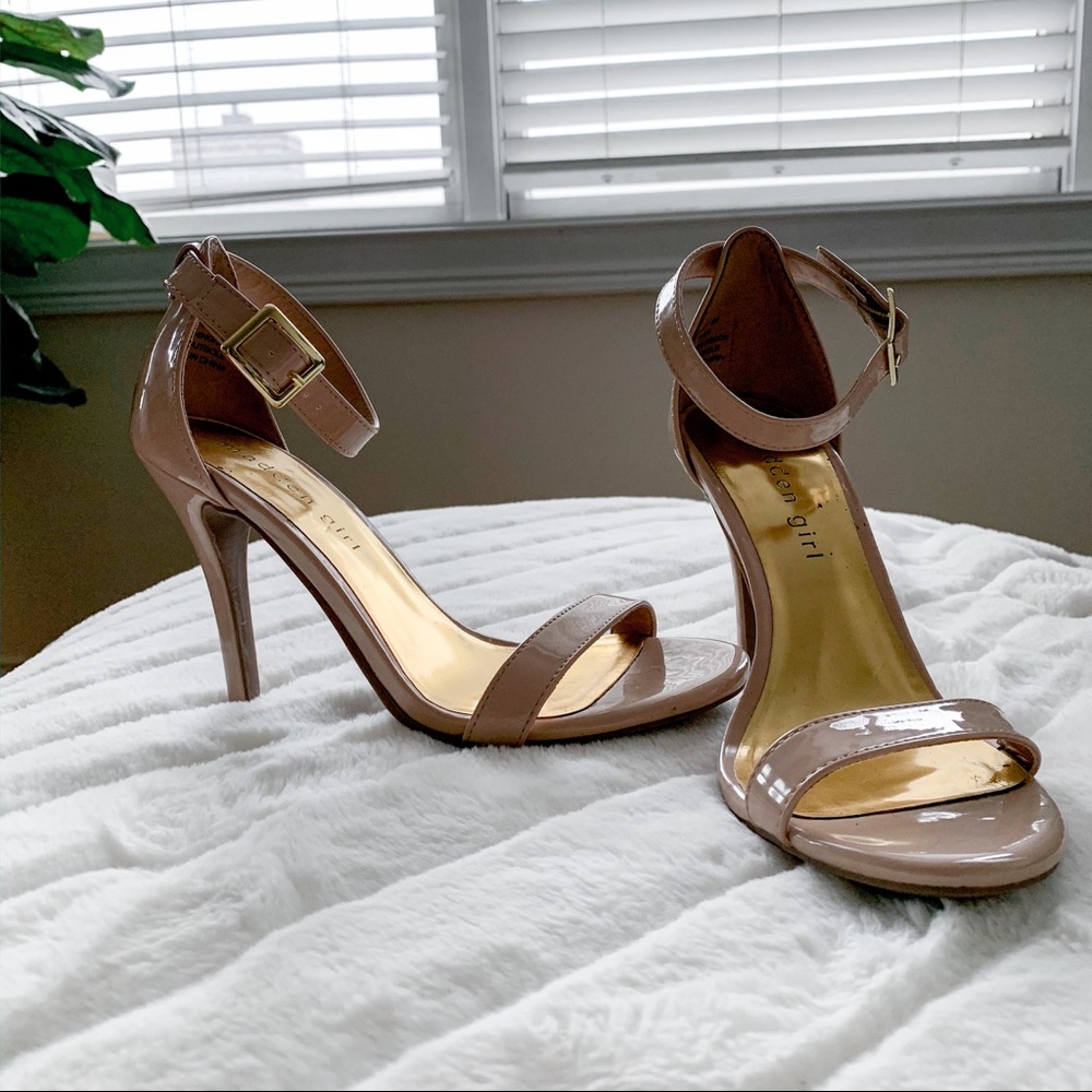 Madden Girl Strappy Heels In Nude